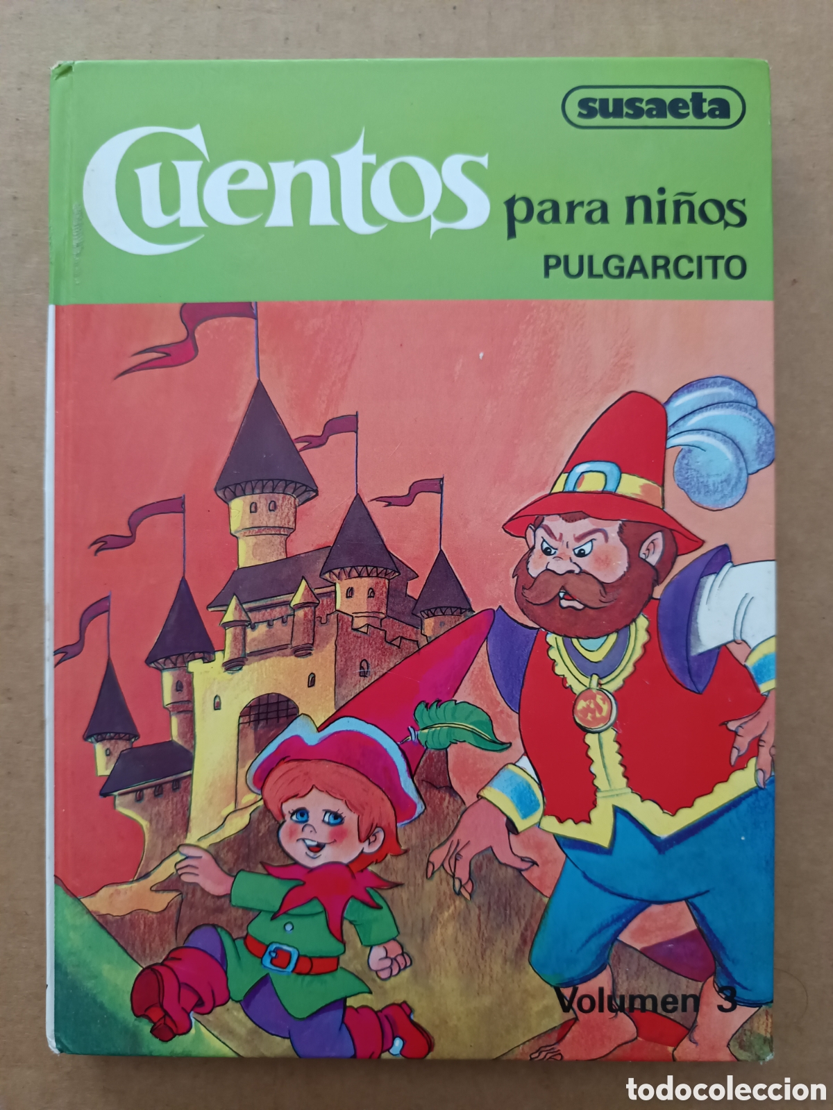 Libros de segunda mano: Cuentos Para Ni&ntilde;os Volumen 3: Pulgarcito (Susaeta, 1985). P&aacute;ginas a color con cubiertas en carton&eacute;.