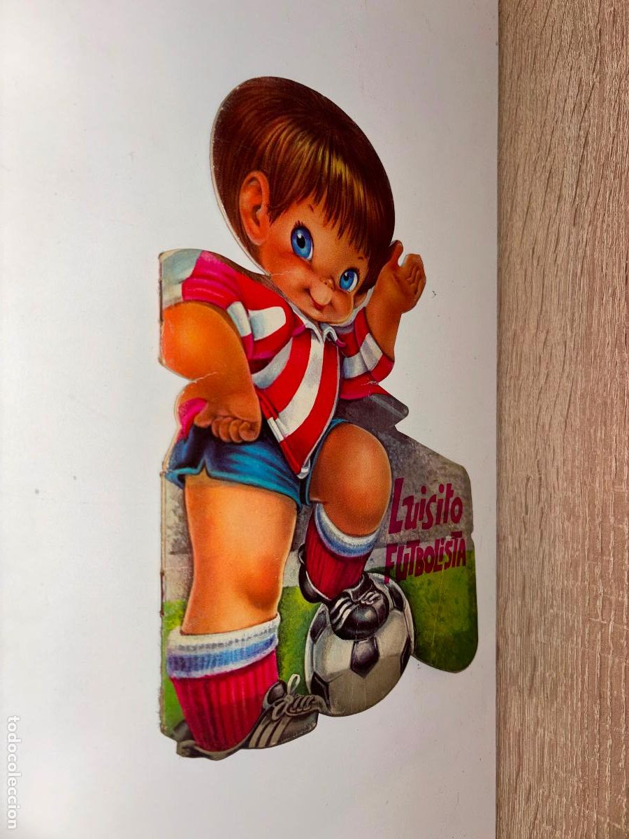 Libros de segunda mano: LUISITO FUTBOLISTA. CUENTO TROQUELADO. N&ordm; 19. EDICIONES A.SALDA&Ntilde;A. JOSE LUIS LOPEZ. 1980.