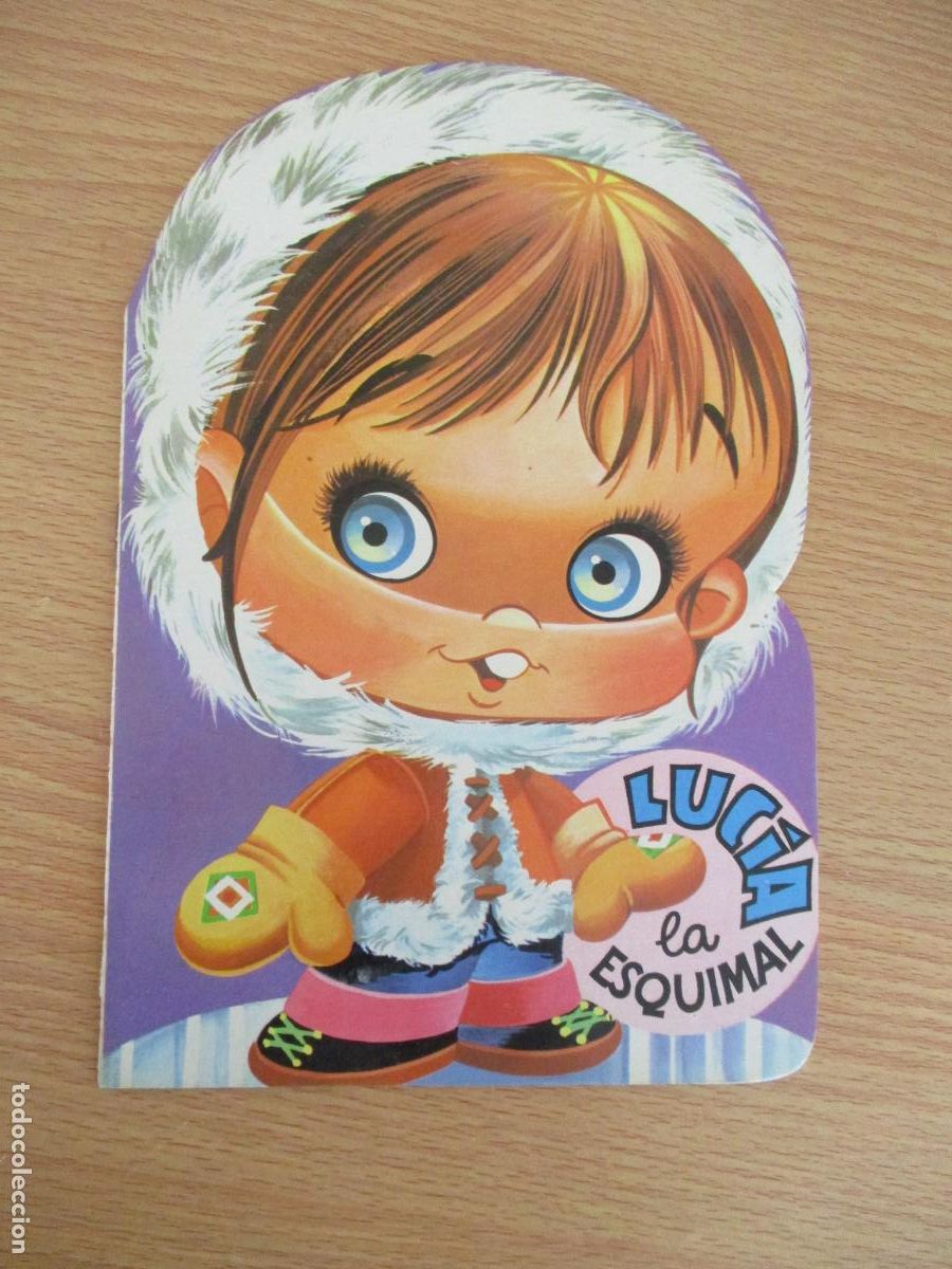 Libros de segunda mano: TROQUELADOS OJITOS-N&ordm;., 2- LUC&Iacute;A LA ESQUIMAL -BRUGUERA-, 1&ordf;., EDC., 1986