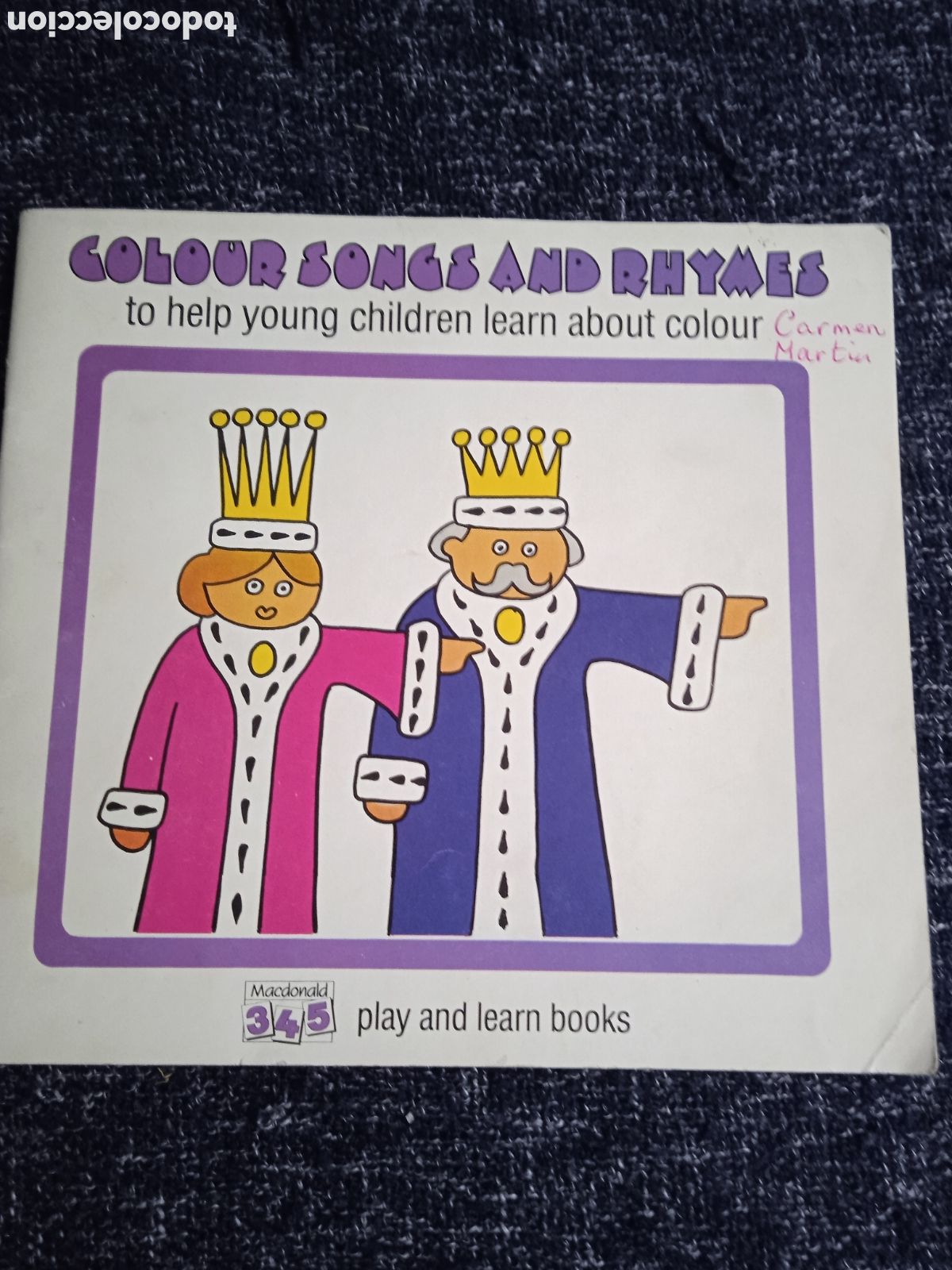 Libros de segunda mano: COLOUR SONGSAND RHYMES - CUENTO EN INGLES