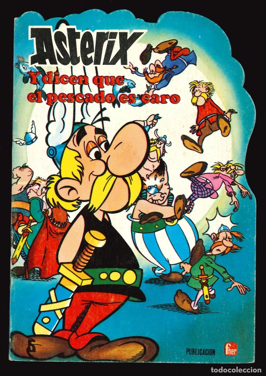 Libros de segunda mano: AST&Eacute;RIX - FHER / N&Uacute;MERO 5 (Y DICEN QUE EL PESCADO ES CARO) CUENTO TROQUELADO