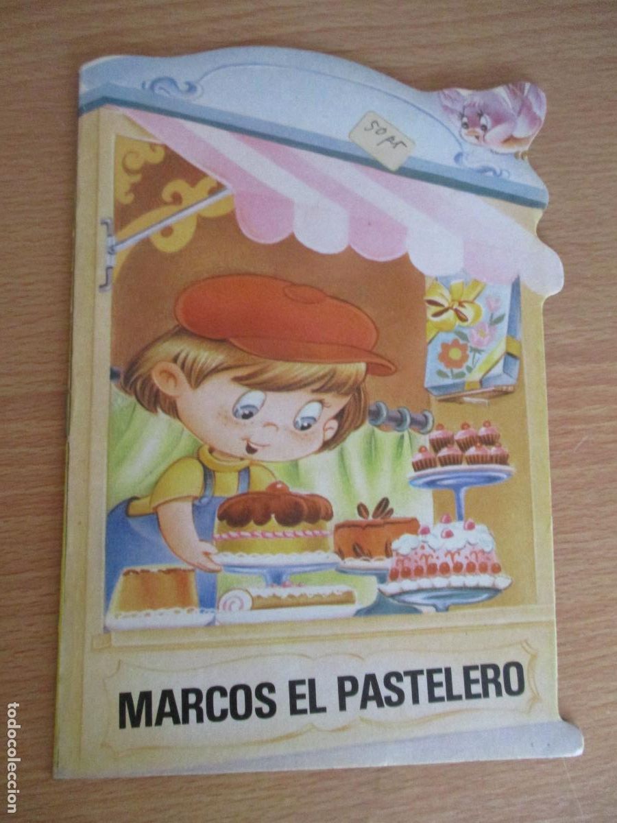 Libros de segunda mano: TROQUELADOS MIS TIENDAS, N&ordm;. 6- MARCOS EL PASTELERO-BRUGUERA- 1&ordf;., EDC., 1983