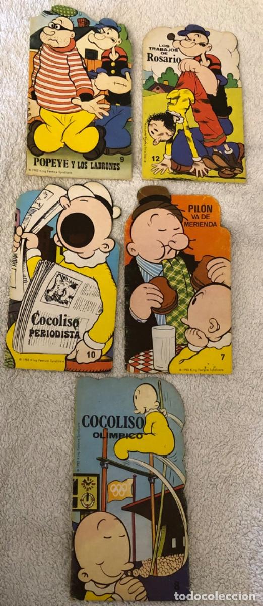 Libros de segunda mano: Lote 5 cuentos troquelados Popeye Editorial Roma 1983