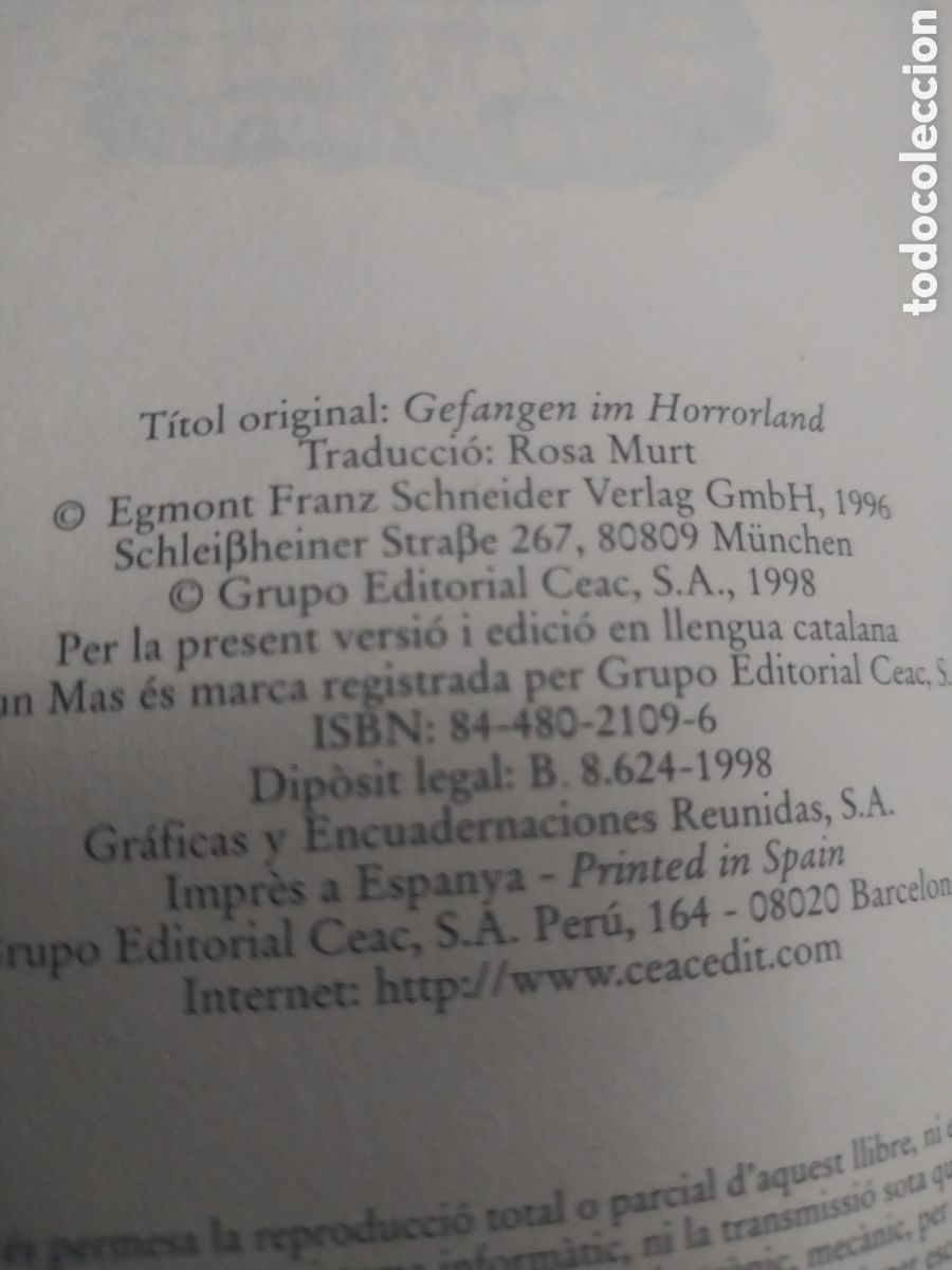 Libros de segunda mano: ATRAPATS A LA TERRA DE LHORROR - Foto 2