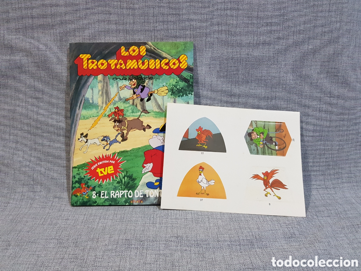 Libros de segunda mano: LOS TROTAM&Uacute;SICOS. N⁰8 EL RAPTO DE TONTO. CRUZ DELGADO. ANAYA. 1989 + 4 PEGATINAS SIN USAR
