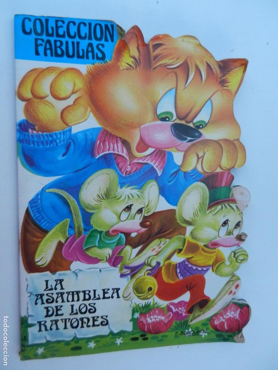 Libros de segunda mano: LA ASAMBLEA DE LOS RATONES - CUENTO TROQUELADO - COLECCI&Oacute;N FABULAS - EDICIONES SALDA&Ntilde;A 1984.