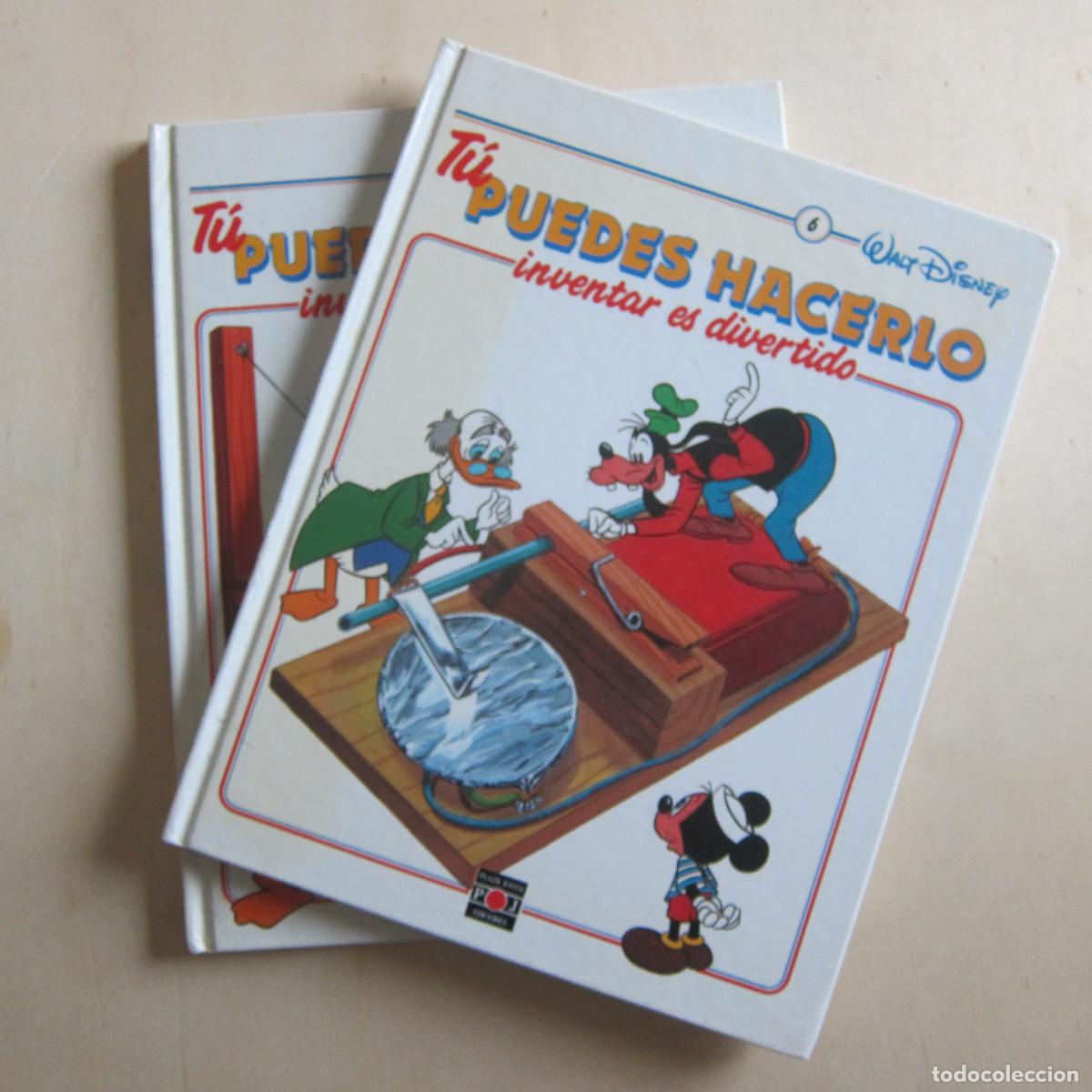 Libros de segunda mano: T&Uacute; PUEDES HACERLO. INVENTAR ES DIVERTIDO 13 Y 14 - DISNEY (WD) 2 TOMOS INFANTIL
