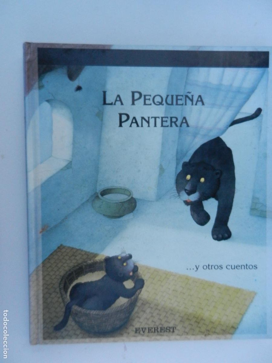 Libros de segunda mano: LA PEQUE&Ntilde;A PANTERA ... Y OTROS CUENTOS - EVEREST -Michel Piquemal.Ilus: Laurence BATIGUE -1992