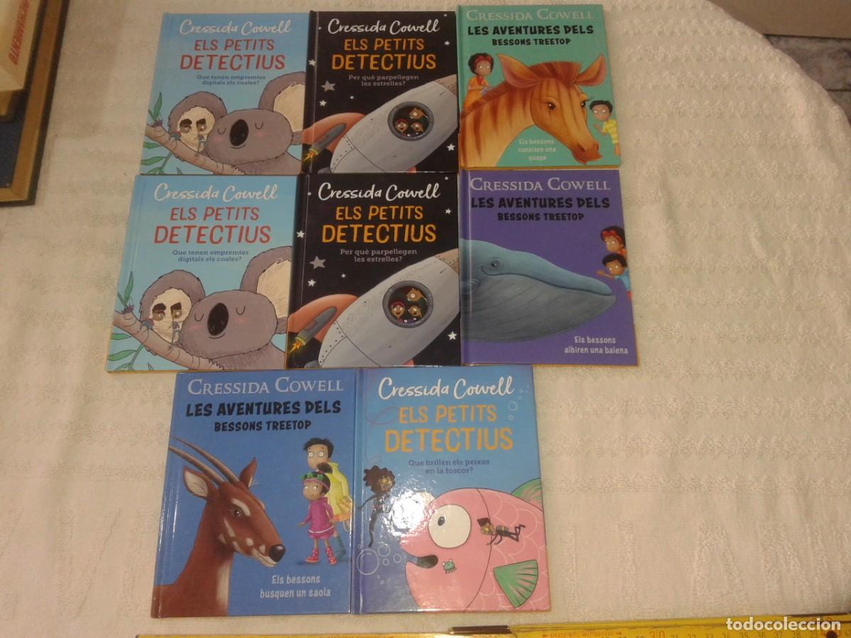 Libros de segunda mano: ELS PETITS DETECTIUS, LOTE DE 8, CRESSIDA COWELL, 2 REPETIDOS, B31