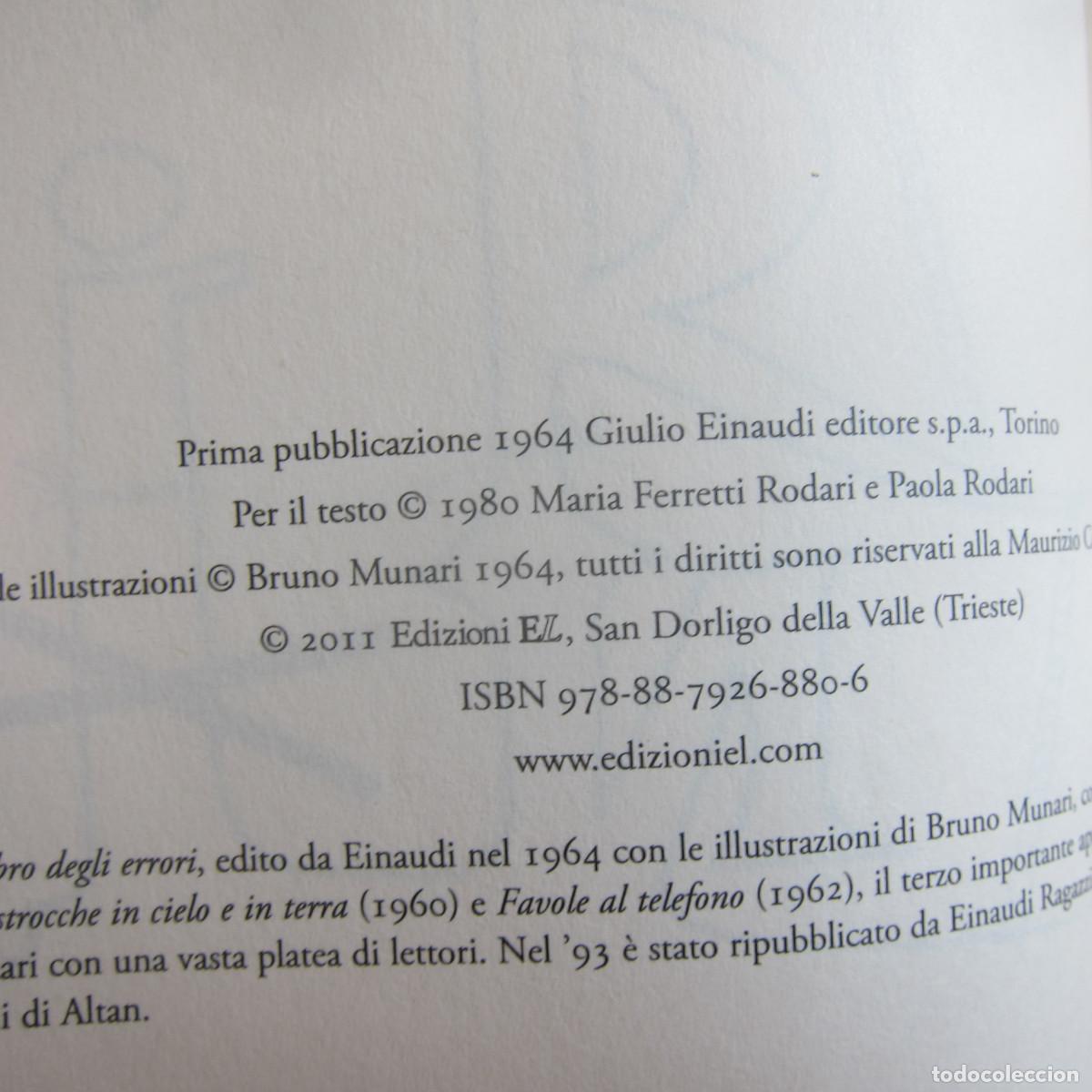 Libros de segunda mano: IL LIBRO DEGLI ERRORI - GIANNI RODARI (EINAUDI) INFANTIL IDIOMAS - Foto 11