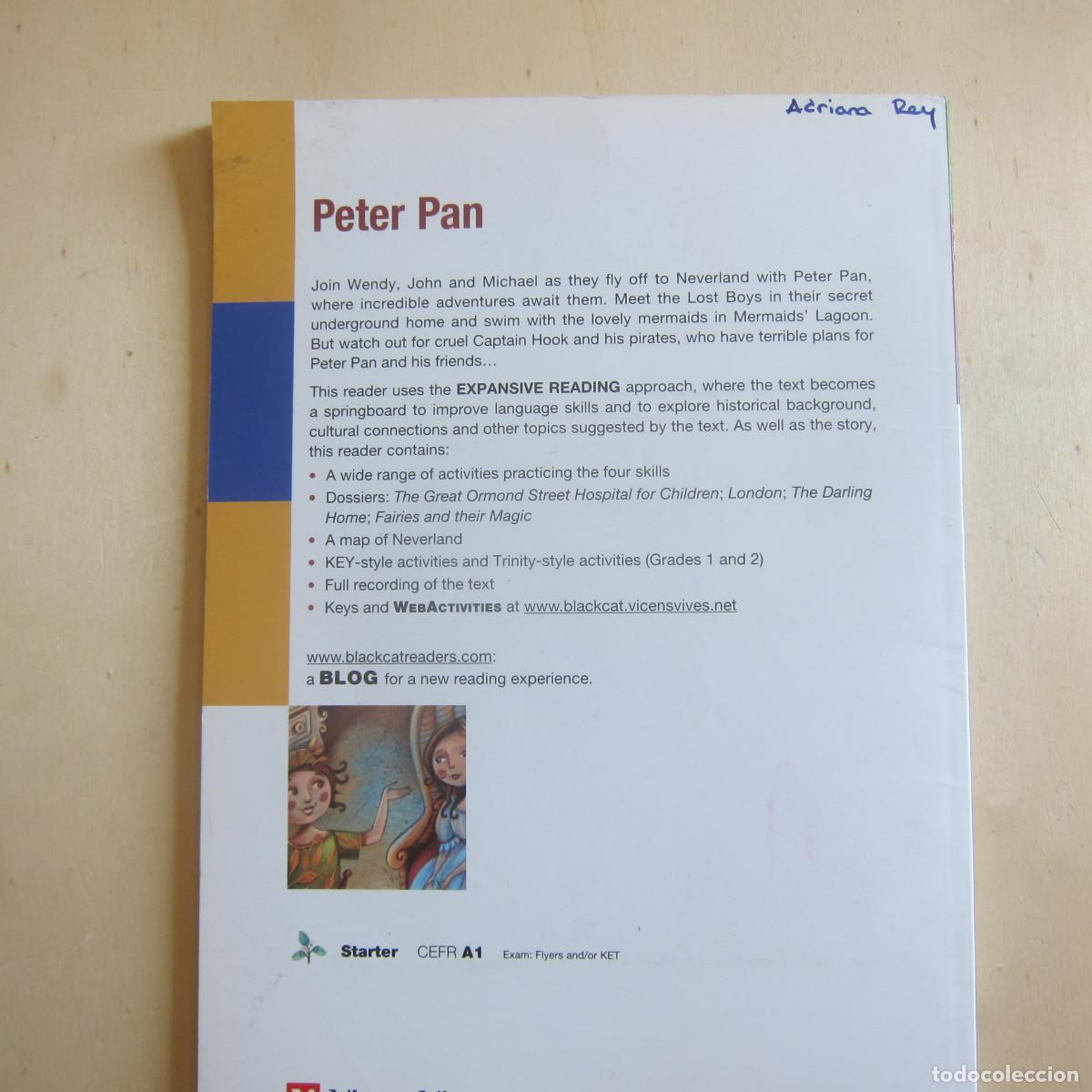 Libros de segunda mano: PETER PAN -J. M. BARRIE (GREENAPPLE.NET/BLACK CAT) IDIOMAS - Foto 3