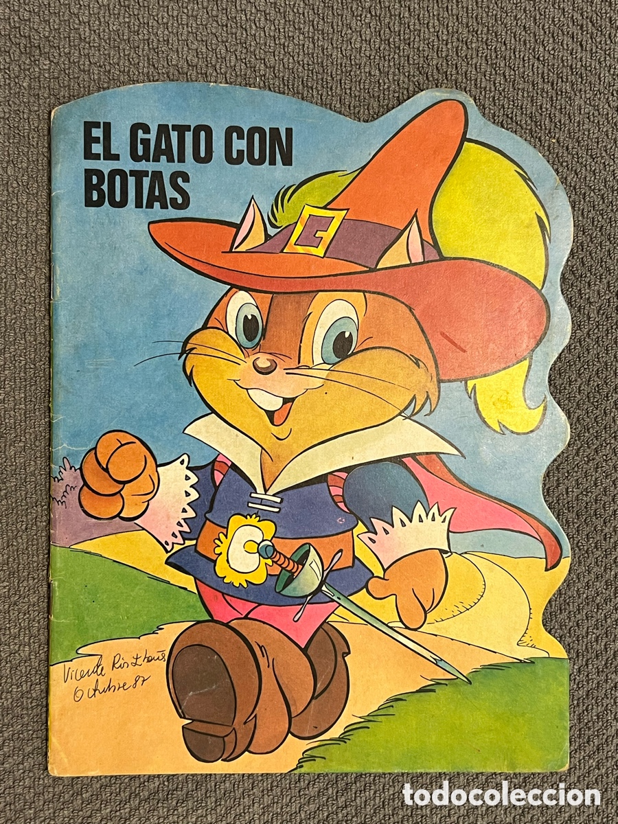 Libros de segunda mano: EL GATO CON BOTAS. Cuentos troquelados Bruguera No.14&hellip; nombre anterior propietario