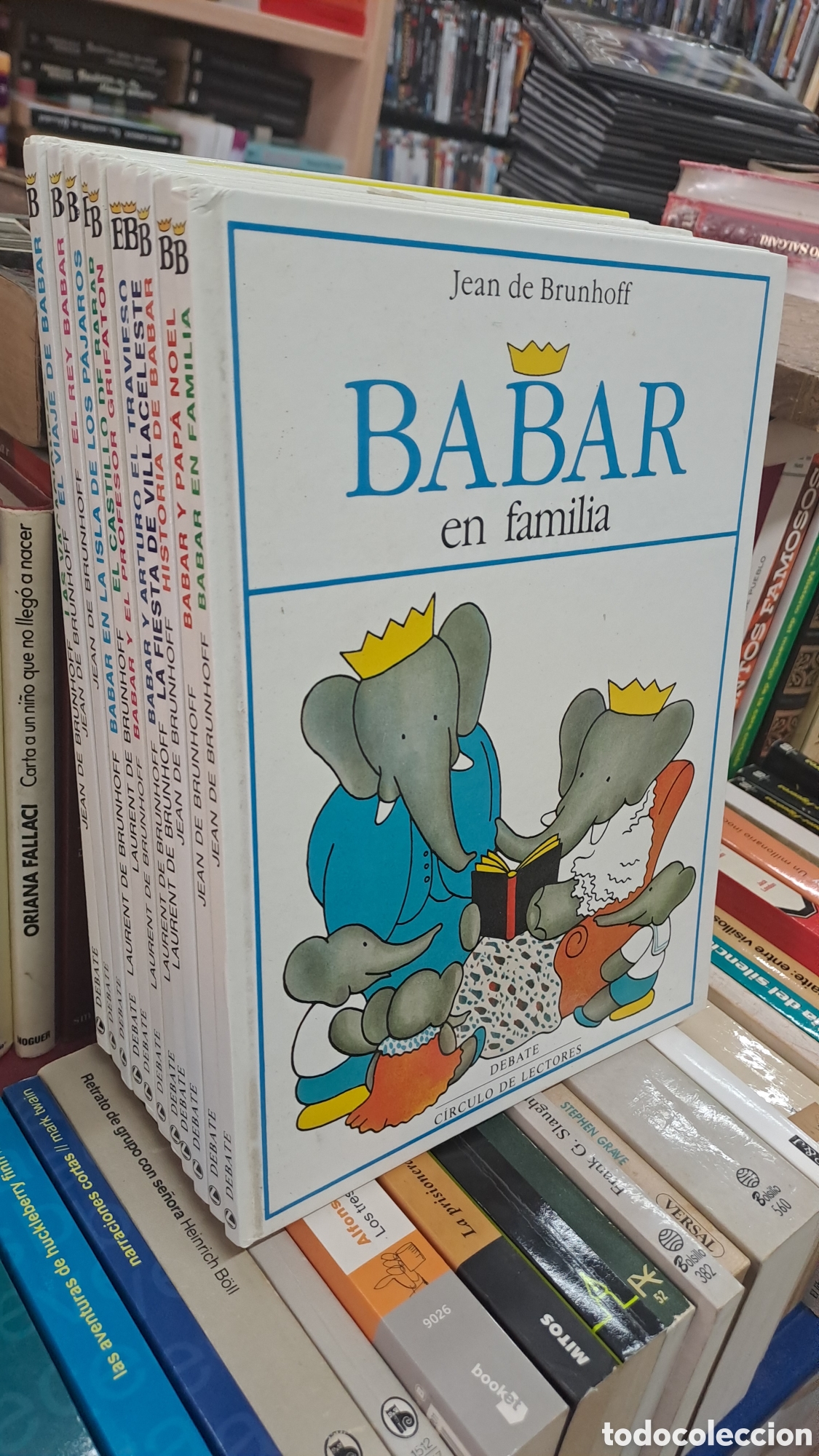 Libros de segunda mano: Lote 11 libros Babar - Jean de Brunhoff . Debate circulo de lectores - Foto 1
