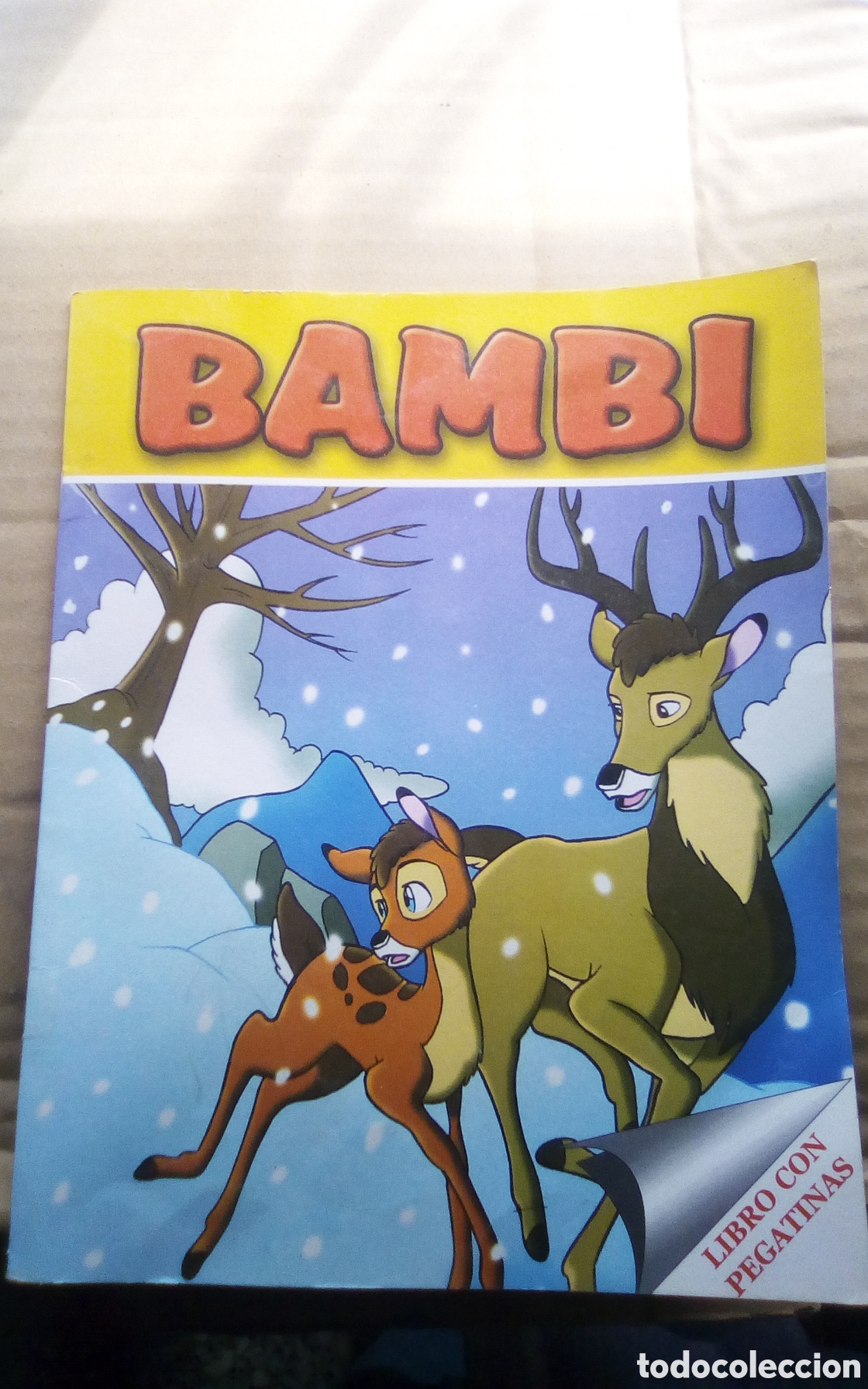 Libros de segunda mano: Bambi. Cuento con pegatinas. Alfay Grafic, S. L.. a&ntilde;o 2003. Pegatinas ya usadas, algunas mal colocad