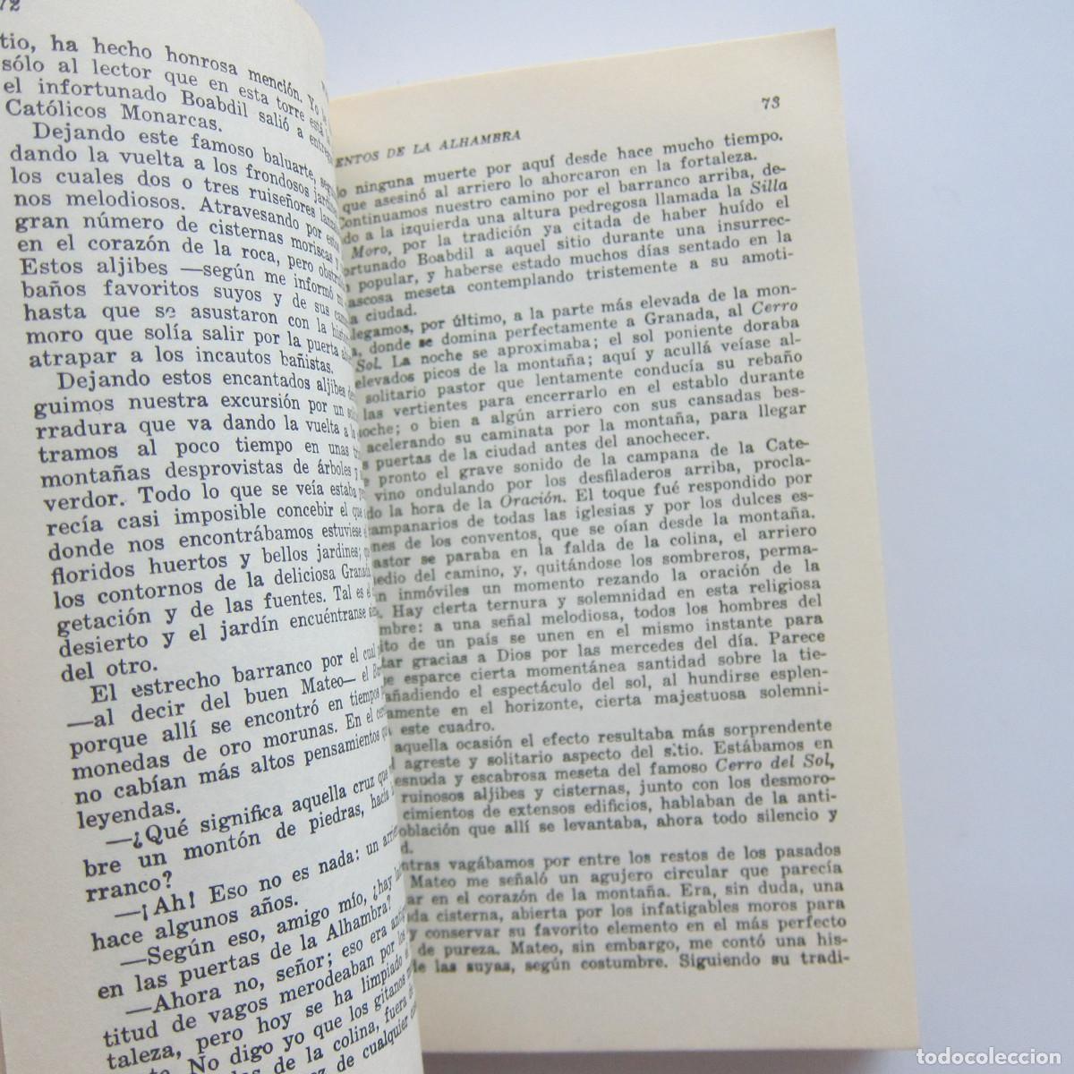 Libros de segunda mano: CUENTOS DE LA ALHAMBRA - WASHINGTON IRVING (AUSTRAL) CUENTOS - Foto 4