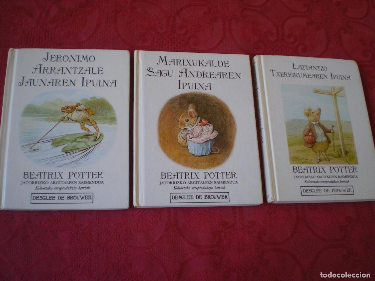 Libros de segunda mano: BEATRIX POTTER. LOTE DE 3 LIBROS. EUSKERA. DESCLEE DE BROUWER.