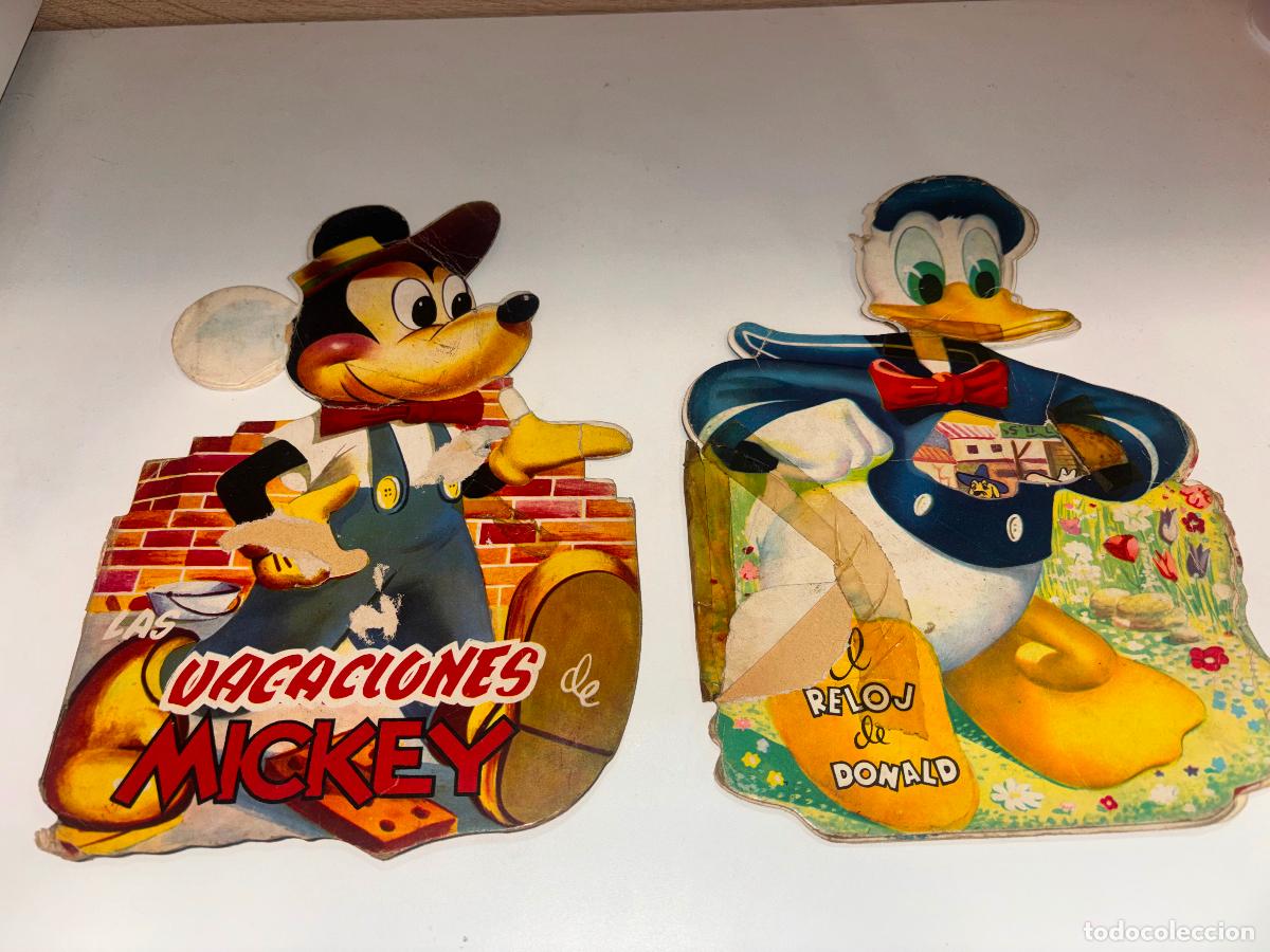 Libros de segunda mano: Lote Cuento troquelado / Las vacaciones de Mickey / El reloj de Donald / 1974