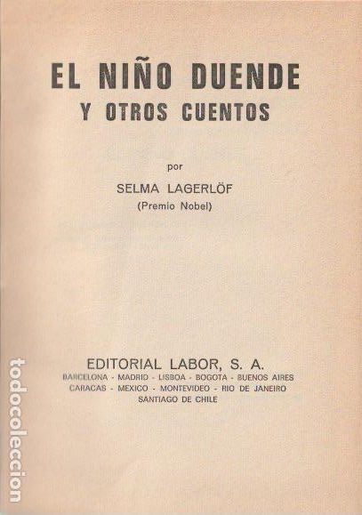 Libros de segunda mano: El Ni&ntilde;o duende y otros cuentos / Selma Lagerl&ouml;f