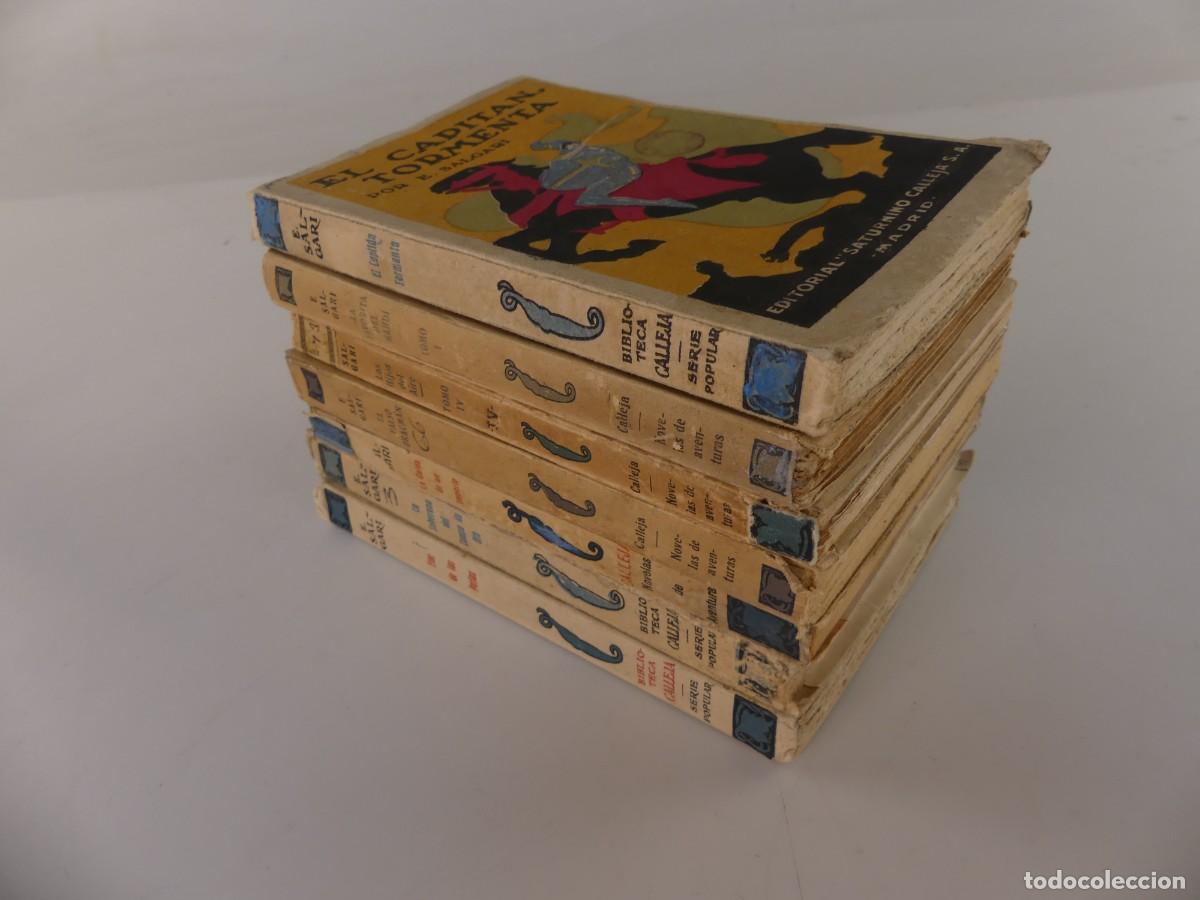 Libros de segunda mano: COLECCION LOTE DE 7 LIBROS CUENTOS DE SALGARI EDITORIAL CALLEJA
