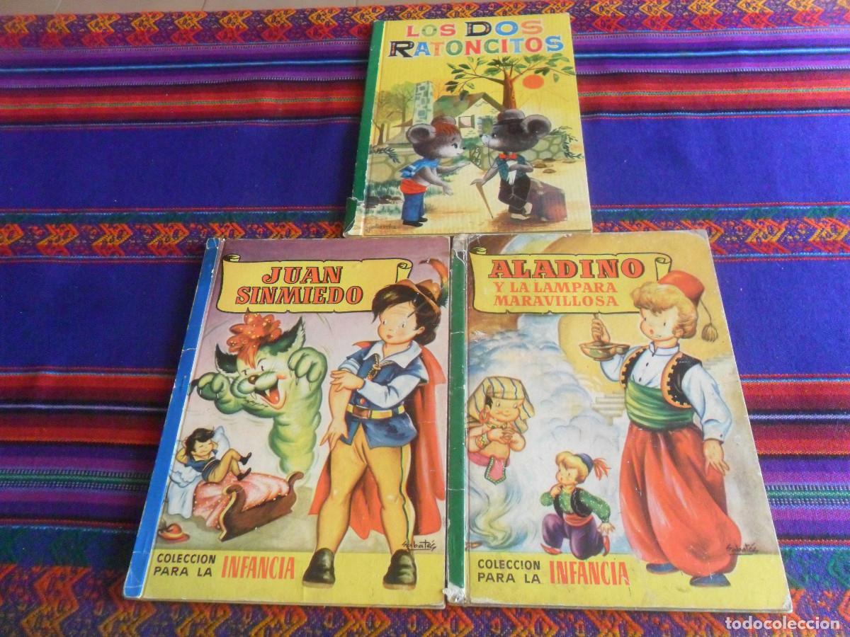 Libros de segunda mano: BRUGUERA COLECCI&Oacute;N PARA LA INFANCIA LOS DOS RATONCITOS JUAN SIN MIEDO ALADINO Y L&Aacute;MPARA MARAVILLOSA.