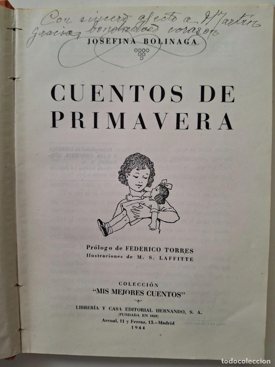 Libros de segunda mano: CUENTOS DE PRIMAVERA de Josefina Bolinaga - Foto 2