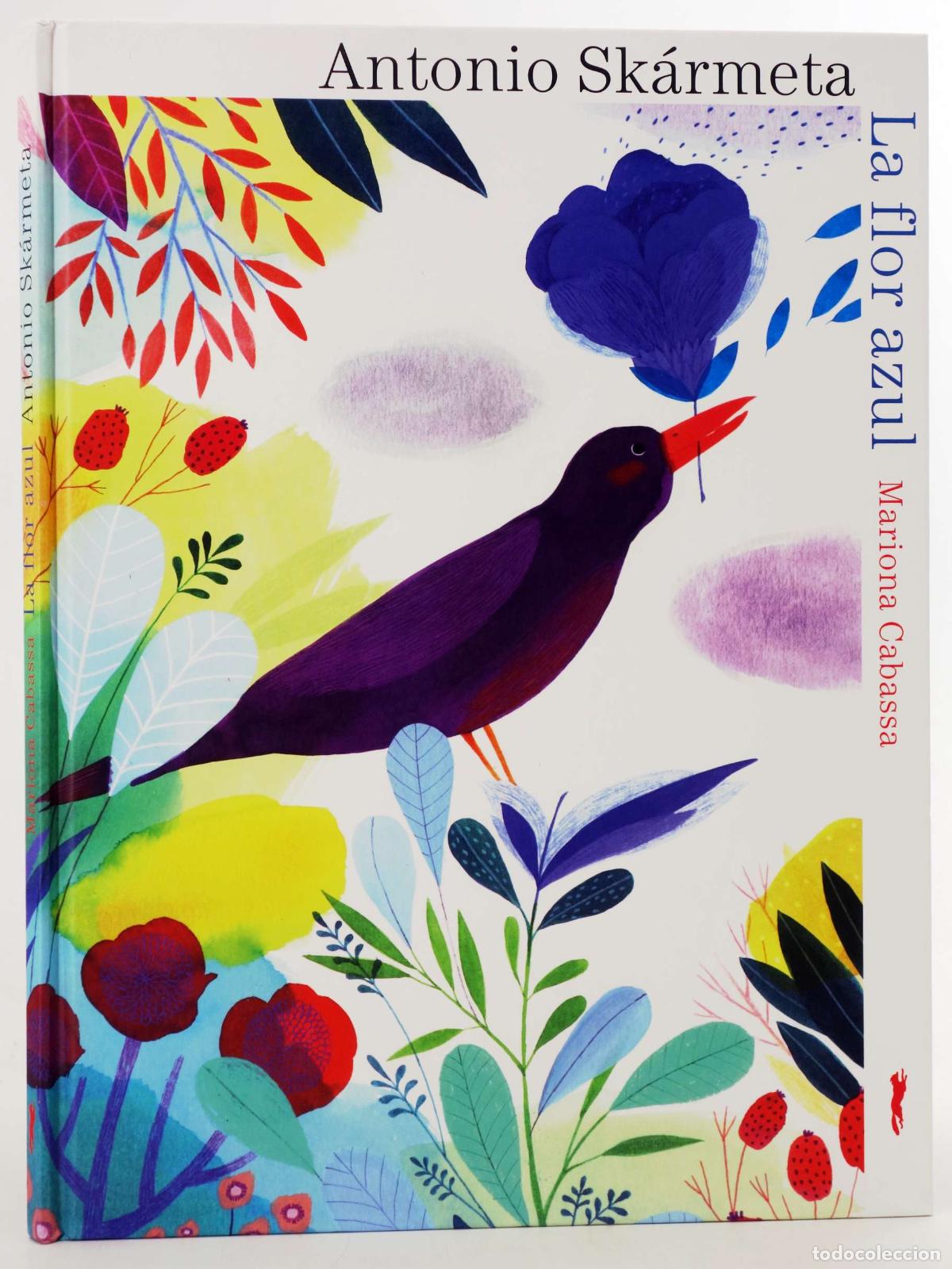 Libros de segunda mano: LA FLOR AZUL (Antonio Sk&aacute;rmeta/Mariona Cabassa) Zorro Rojo, 2015. OFRT antes 12,9E
