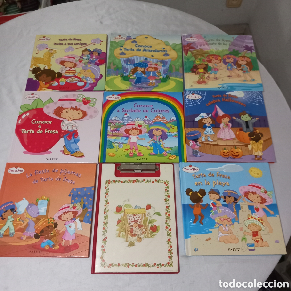 Libros de segunda mano: COLECCION 8&times;CUENTOS TARTA DE FRESA+CARPETA VINTAGE A&Ntilde;OS 80''s TARTA DE FRESA