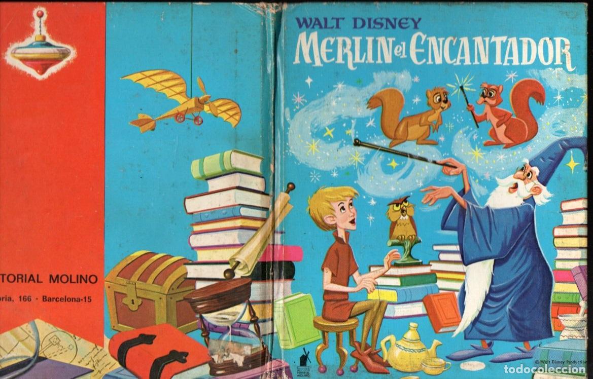 Libros de segunda mano: WALT DISNEY : MERLIN EL ENCANTADOR (MOLINO, 1965)
