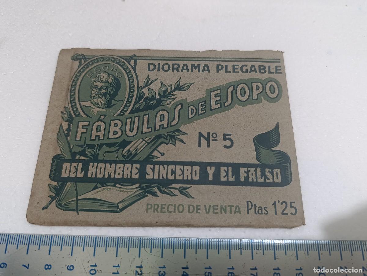 Libros de segunda mano: DIORAMA DESPLEGABLE - N&ordm; 5 - FABULAS DE ESOPO EDICCIONES BARSAL - BARCELONA - A&Ntilde;OS 40