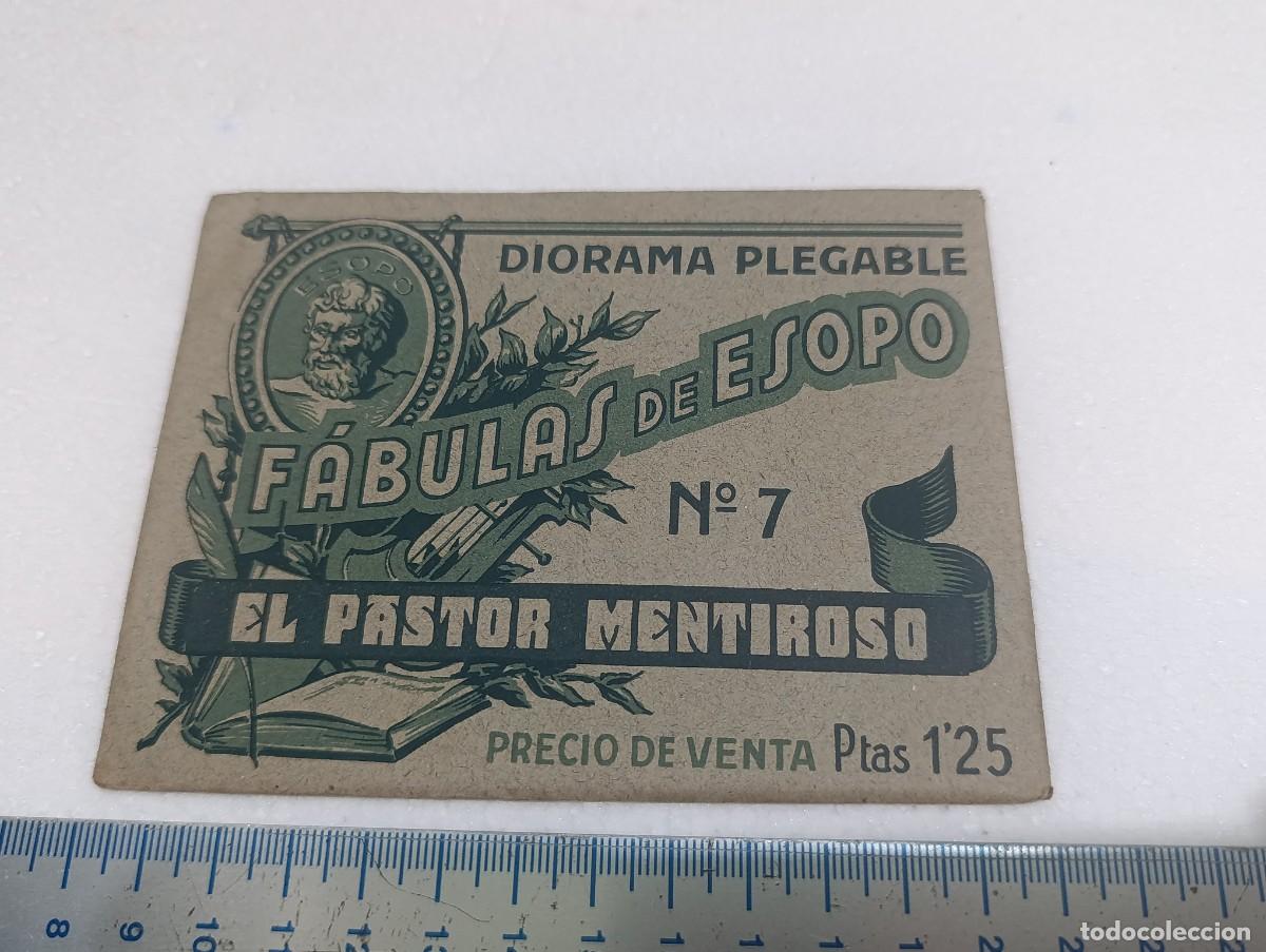 Libros de segunda mano: DIORAMA DESPLEGABLE - N&ordm; 7 - FABULAS DE ESOPO EDICCIONES BARSAL - BARCELONA - A&Ntilde;OS 40