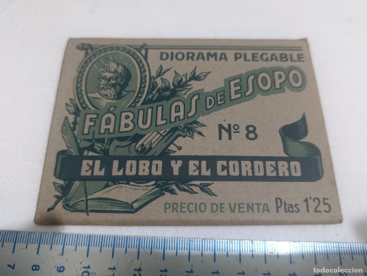 Libros de segunda mano: DIORAMA DESPLEGABLE - N&ordm; 8 - FABULAS DE ESOPO EDICCIONES BARSAL - BARCELONA - A&Ntilde;OS 40