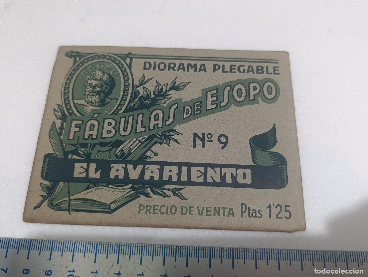 Libros de segunda mano: DIORAMA DESPLEGABLE - N&ordm; 9 - FABULAS DE ESOPO EDICCIONES BARSAL - BARCELONA - A&Ntilde;OS 40