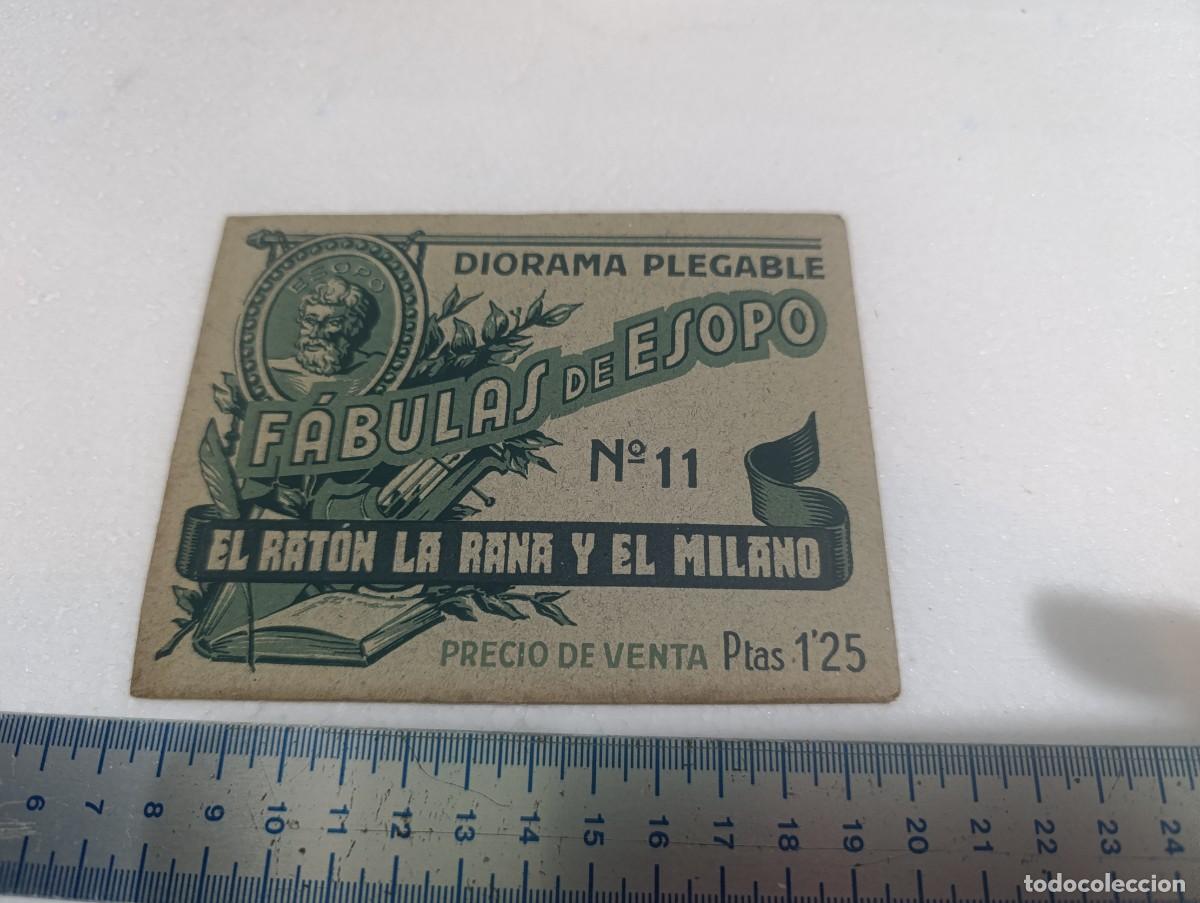 Libros de segunda mano: DIORAMA DESPLEGABLE - N&ordm; 11 - FABULAS DE ESOPO EDICCIONES BARSAL - BARCELONA - A&Ntilde;OS 40