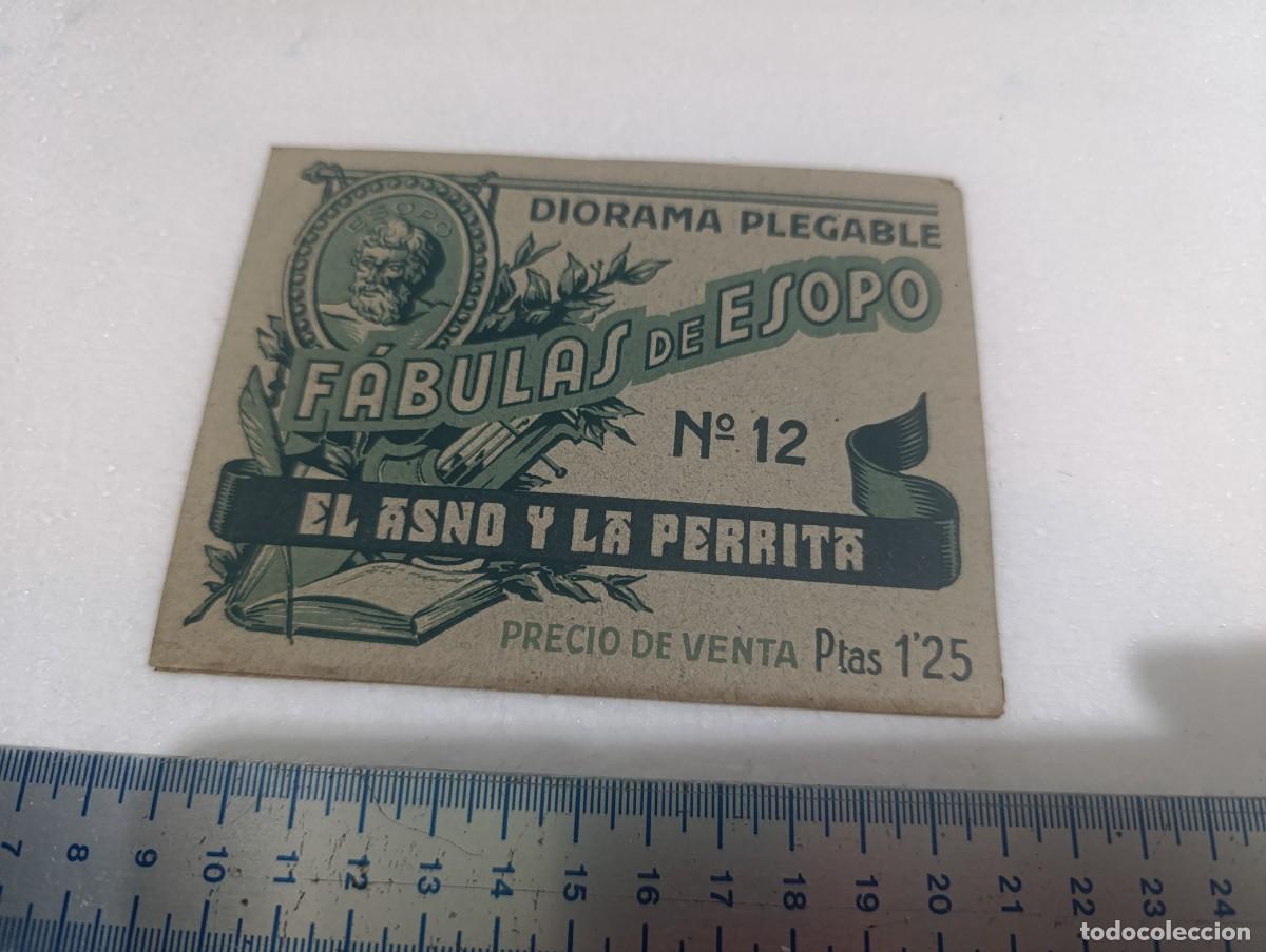 Libros de segunda mano: DIORAMA DESPLEGABLE - N&ordm; 12 - FABULAS DE ESOPO EDICCIONES BARSAL - BARCELONA - A&Ntilde;OS 40
