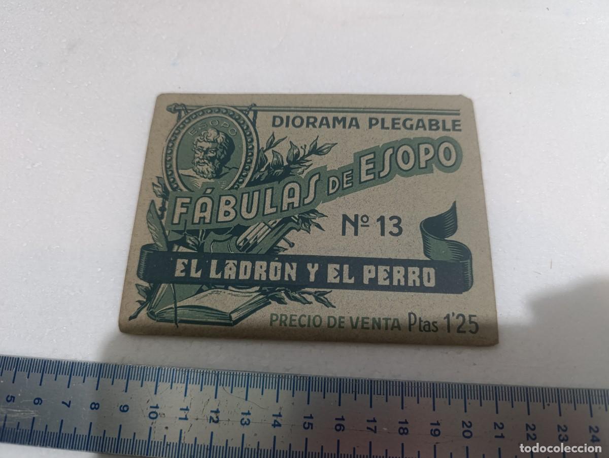 Libros de segunda mano: DIORAMA DESPLEGABLE - N&ordm; 13 - FABULAS DE ESOPO EDICCIONES BARSAL - BARCELONA - A&Ntilde;OS 40