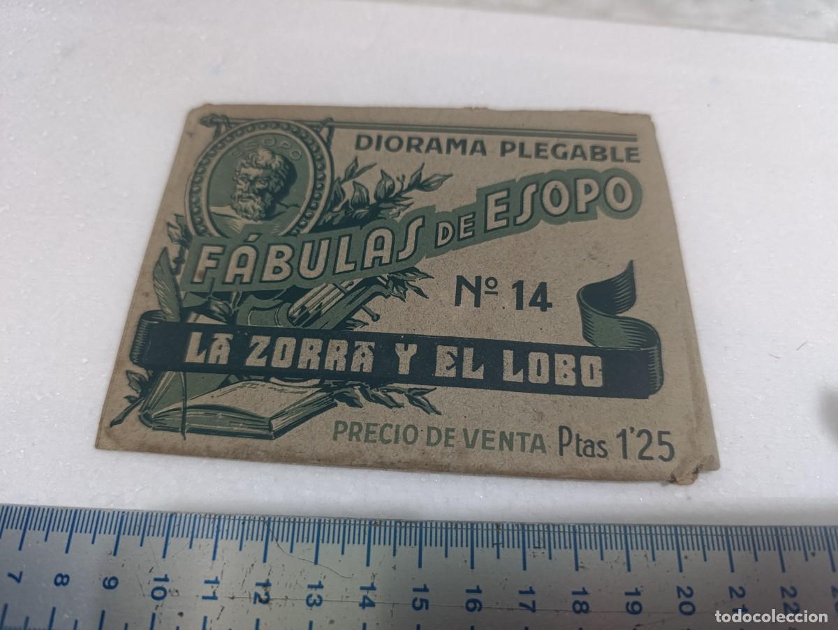 Libros de segunda mano: DIORAMA DESPLEGABLE - N&ordm; 14 - FABULAS DE ESOPO EDICCIONES BARSAL - BARCELONA - A&Ntilde;OS 40