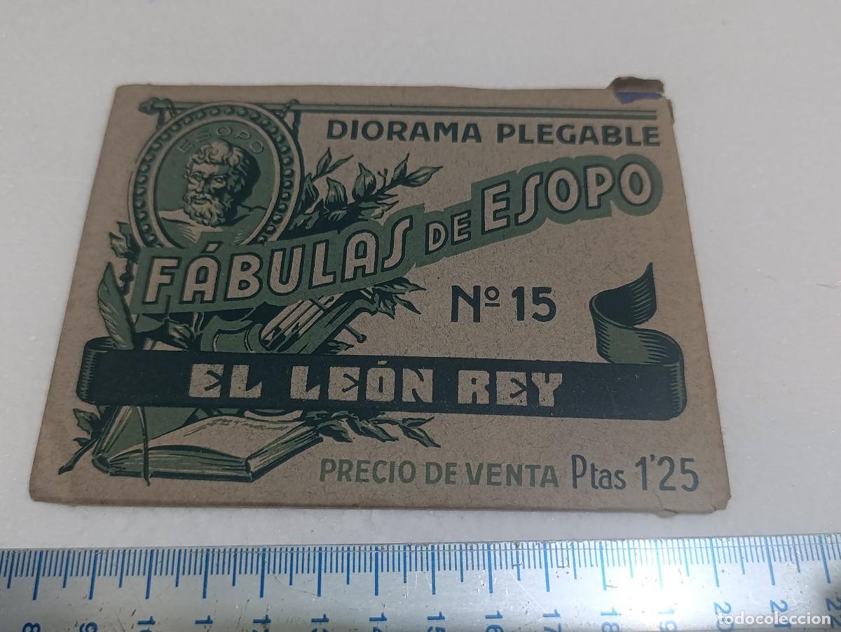 Libros de segunda mano: DIORAMA DESPLEGABLE - N&ordm; 15 - FABULAS DE ESOPO EDICCIONES BARSAL - BARCELONA - A&Ntilde;OS 40