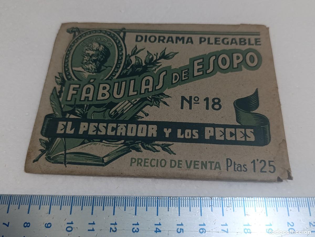 Libros de segunda mano: DIORAMA DESPLEGABLE - N&ordm; 18 - FABULAS DE ESOPO EDICCIONES BARSAL - BARCELONA - A&Ntilde;OS 40