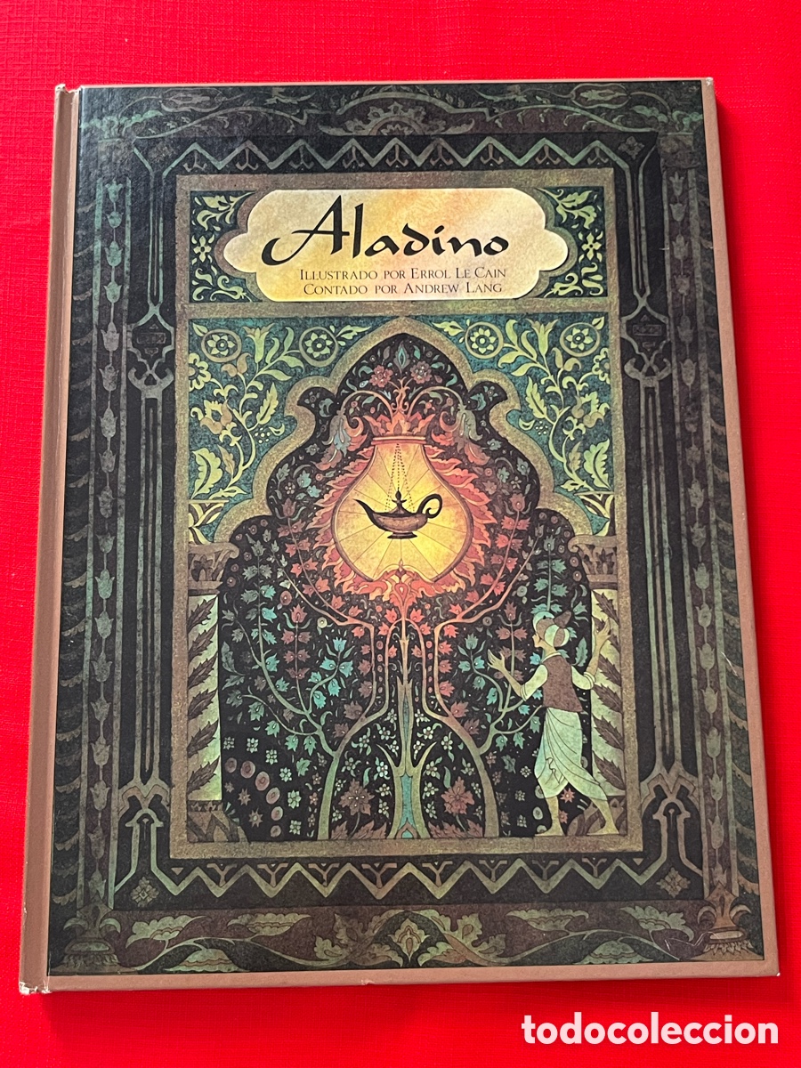 Libros de segunda mano: Libro cuento - Aladino - Errol Le Ca&iacute;n / Andrew Lang - Editorial Asuri