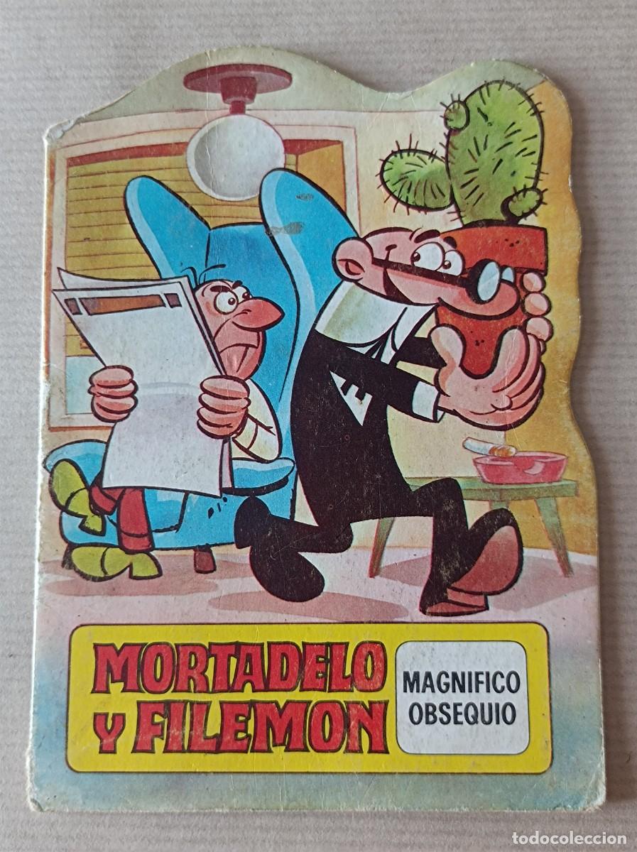 Libros de segunda mano: CUENTO MORTADELO Y FILEM&Oacute;N MAGN&Iacute;FICO OBSEQUIO BRUGUERA 1971 MINI TROQUELADOS ASES DEL HUMOR