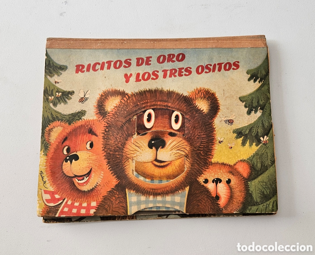 Libros de segunda mano: Cuento Ricitos de oro y los 3 ositos/Los tres cerditos 1960 Artia