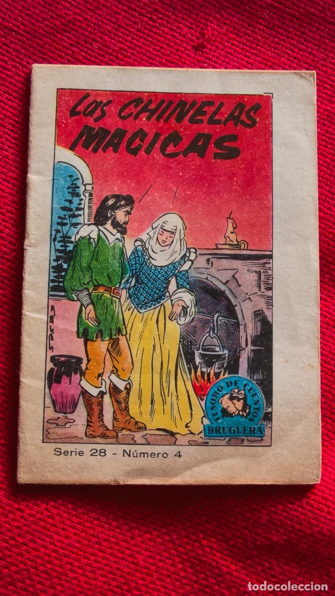 Libros de segunda mano: Las chinelas m&aacute;gicas. Tesoro de cuentos Bruguera. Serie 28 n&ordm; 4