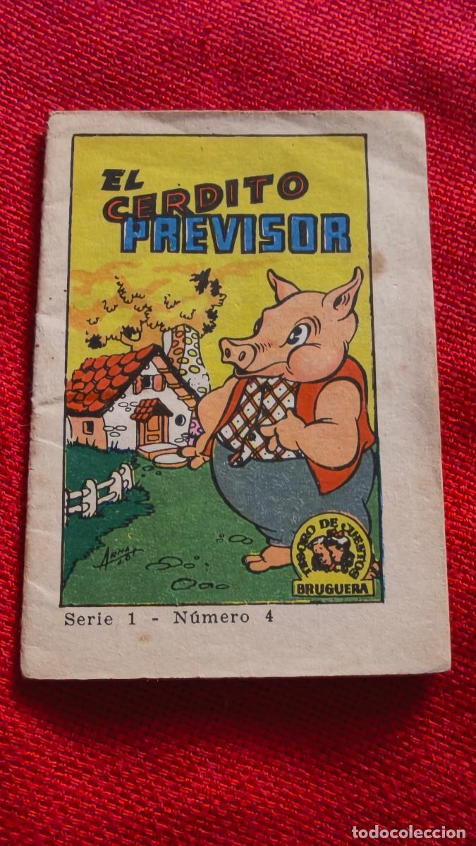 Libros de segunda mano: El cerdito previsor. Tesoro de cuentos Bruguera. Serie 1 n&ordm; 4
