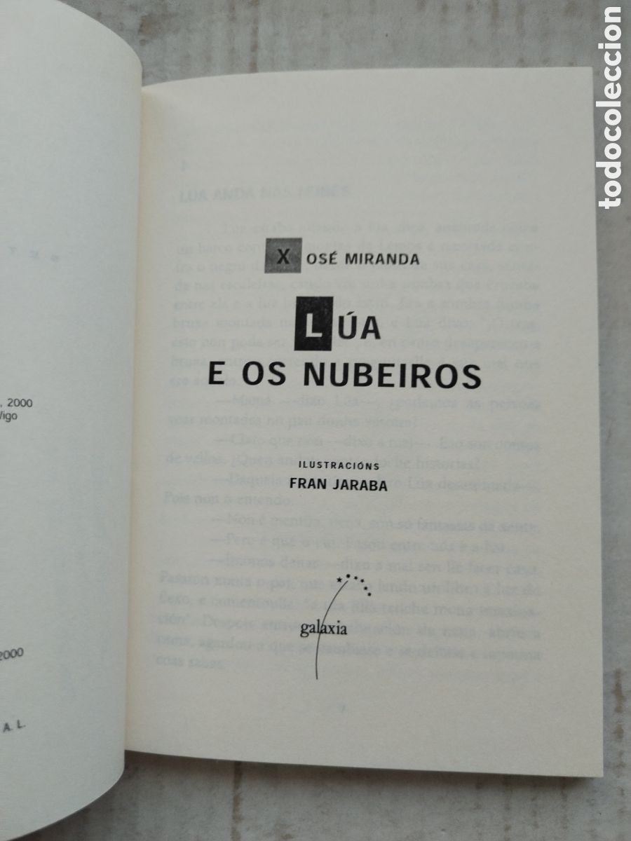 Libros de segunda mano: LUA E OS NUBEIROS/XOSE MIRANDA - Foto 3