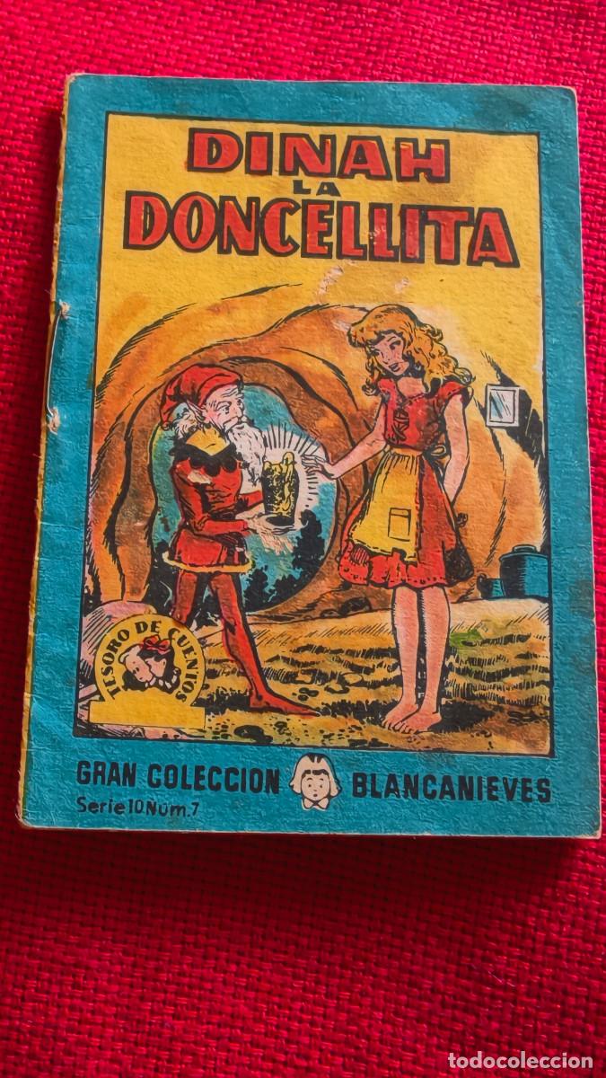 Libros de segunda mano: Dinah la doncellita. Gran colecci&oacute;n Blancanieves. Tesoro de cuentos. Serie 10 n&ordm; 7