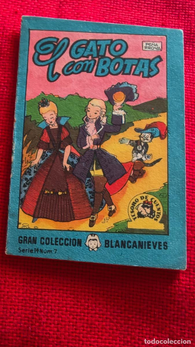 Libros de segunda mano: El gato con botas. Gran colecci&oacute;n Blancanieves. Tesoro de cuentos. Serie 14 n&ordm; 7