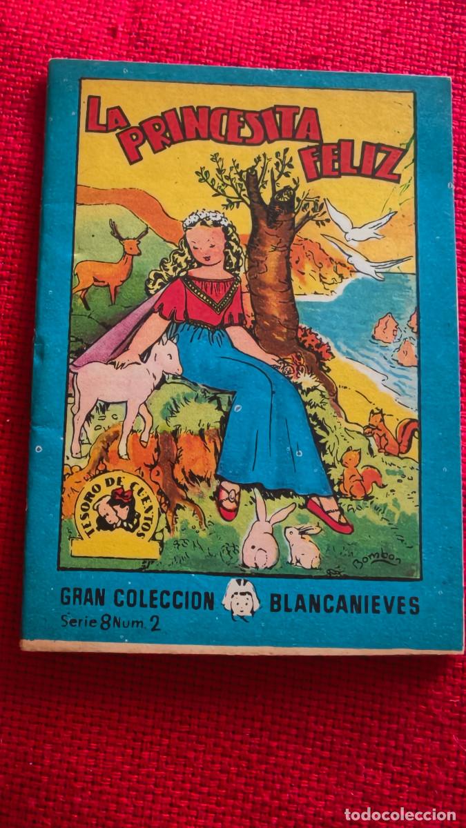 Libros de segunda mano: La princesita feliz. Gran colecci&oacute;n Blancanieves. Tesoro de cuentos. Serie 8 n&ordm; 2