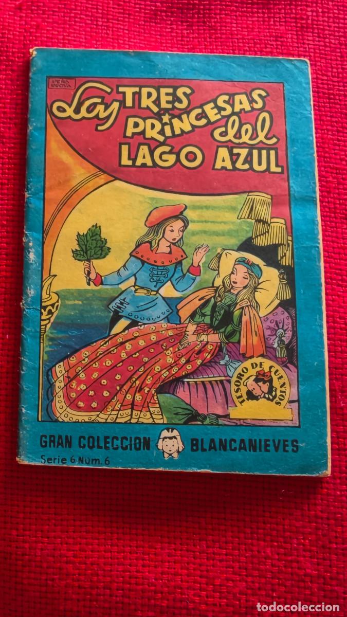 Libros de segunda mano: Las tres princesas del lago azul. Gran colecci&oacute;n Blancanieves. Tesoro de cuentos. Serie 6 n&ordm; 6