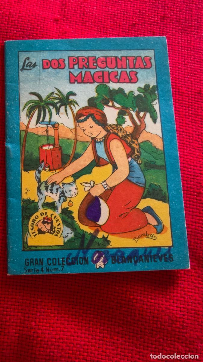 Libros de segunda mano: Las dos preguntas m&aacute;gicas. Gran colecci&oacute;n Blancanieves. Tesoro de cuentos. Serie 4 n&ordm; 7