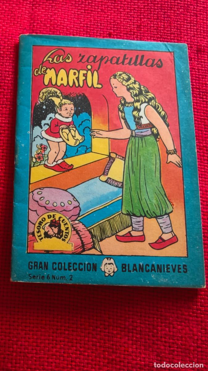 Libros de segunda mano: Las zapatillas de marfil. Gran colecci&oacute;n Blancanieves. Tesoro de cuentos Serie 6 n&ordm; 2